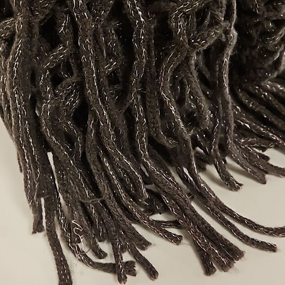 Grey with Shimmering Silver Infinity Scarf - Picture 3 of 6